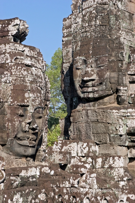 Faces of Avalokiteshvara at Bayon Temple, Angkor